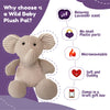 Elephant Stuffed Animal - Heatable Plush with Hot Cold Therapy Pack