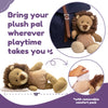 Lion Stuffed Animal - Microwaveable Plush with Hot Cold Therapy Pack