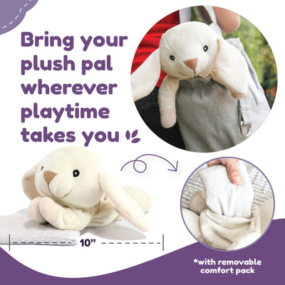 Bunny Rabbit Stuffed Animal - Microwaveable Plush with Hot Cold Pack