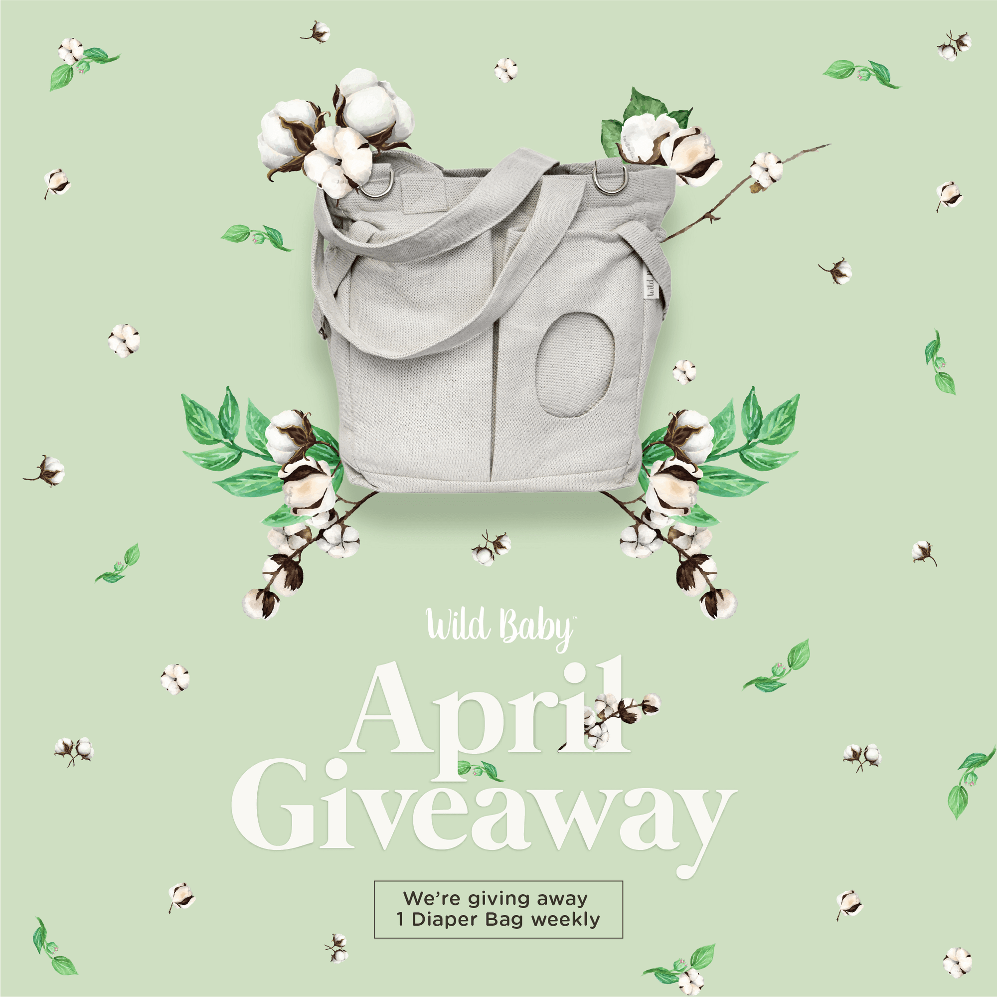 Wild Baby April 2018 Diaper Bag Giveaway