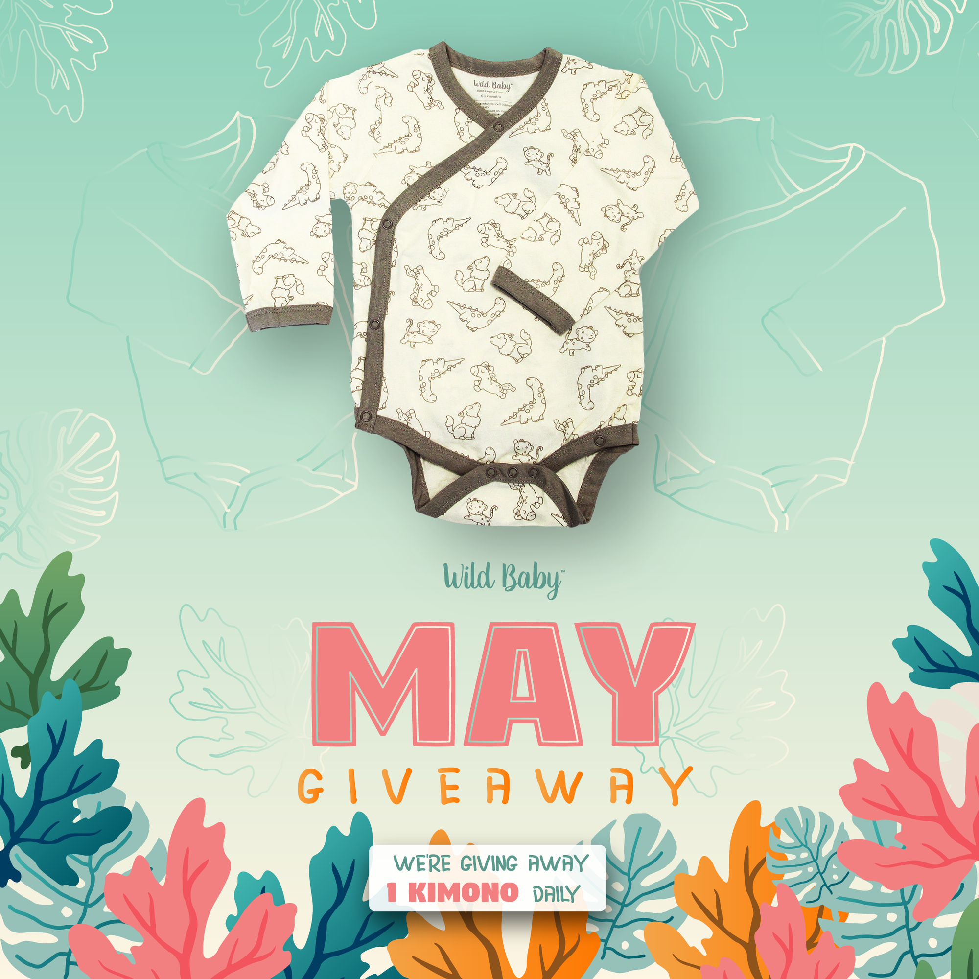 Wild Baby May 2018 Organic Kimono Giveaway