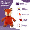 Fox Stuffed Animal -Microwaveable Plush Pal with Hot Cold Therapy Pack