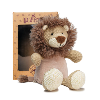 Lion Stuffed Animal - Microwaveable Plush with Hot Cold Therapy Pack